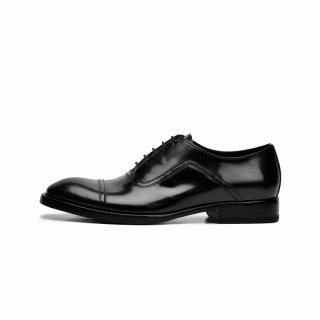 Men's leather shoes autumn and winter business British handmade bright leather wedding shoes breathable leather sole 108716