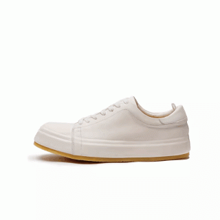 White shoes new thick-soled white trendy casual shoes sports commuting genuine leather sneakers 2326-1