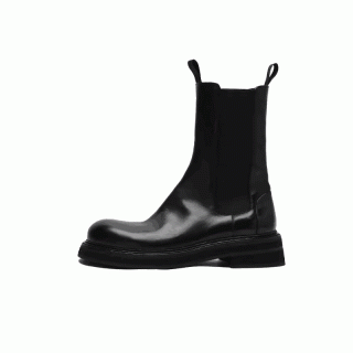 Autumn and winter casual men's shoes thick bottom heightened round head Chelsea boots cigarette boots men 139802