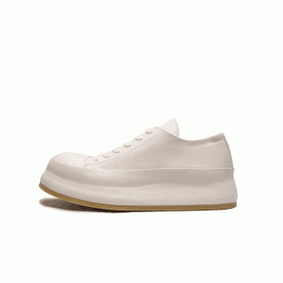 Washed horsehide leather shoes, handmade retro distressed white men's shoes, low-top casual sneakers A1-5