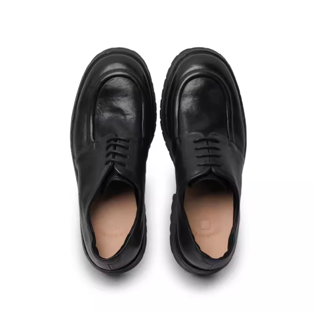 Horse leather shoes retro washed old derby shoes handmade genuine leather thick-soled leather shoes men 146901