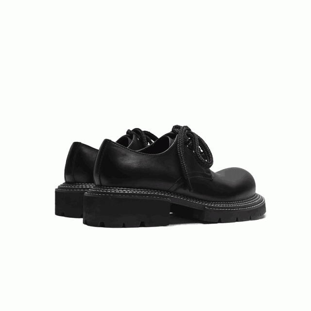 Height-enhancing leather shoes, high-grade genuine leather thick-soled lightweight Mickey head derby shoes men's spring 151802