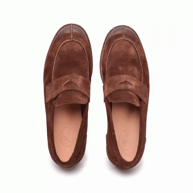 Autumn and winter handmade cow suede British casual gentleman daily slip-on loafers DG61603