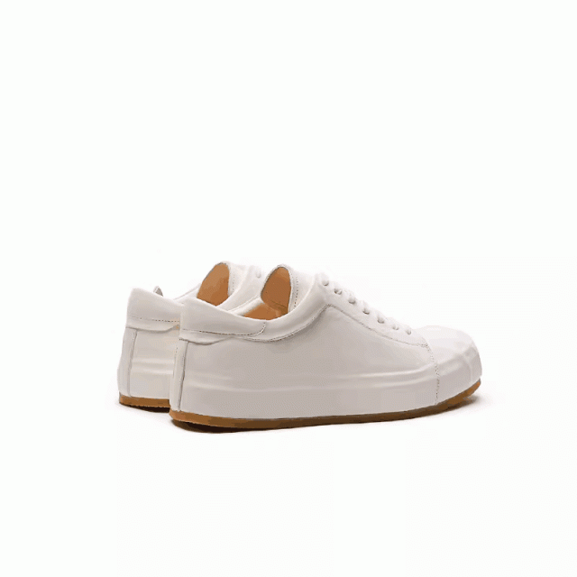 Shell toe white shoes 2024 new heightening genuine leather horsehide sneakers for men summer 2326-3