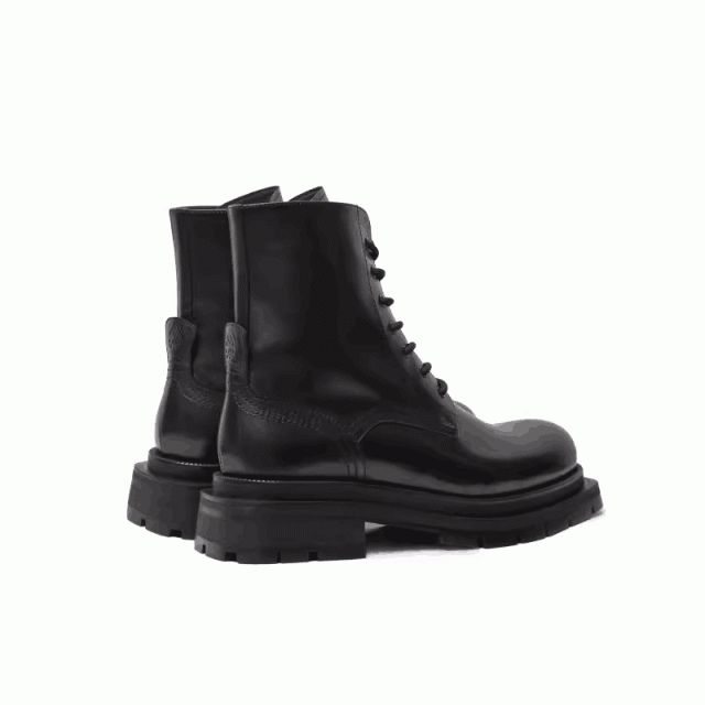 Martin boots men autumn and winter British style mid-cut thick-soled genuine leather high-top work boots 153004