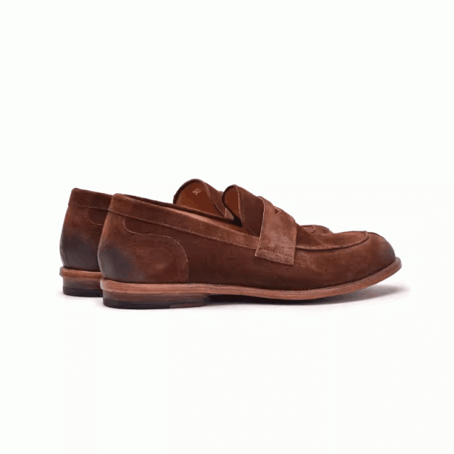 Autumn and winter handmade cow suede British casual gentleman daily slip-on loafers DG61603