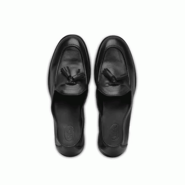 Men's casual leather shoes with tassels, genuine leather slip-on shoes, British style autumn 142001