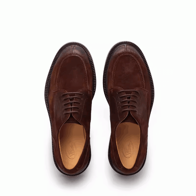 Men's autumn and winter handmade genuine leather shoes casual British style old men's suede derby shoes men's shoes 104458