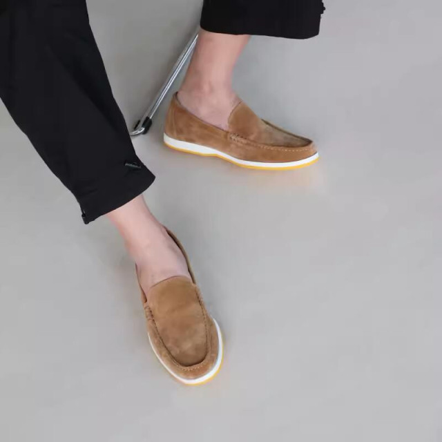 New style boat shoes suede comfortable versatile soft sole lazy shoes flat heel leather shoes men summer 141226