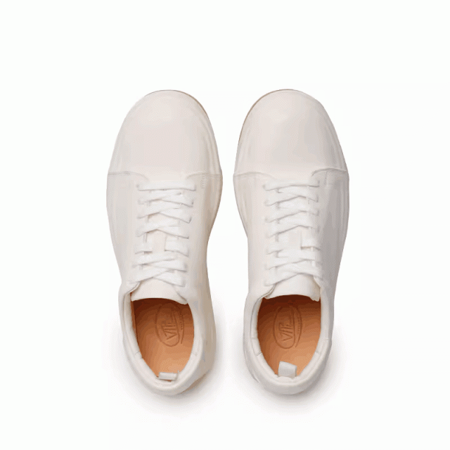 White shoes new thick-soled white trendy casual shoes sports commuting genuine leather sneakers 2326-1